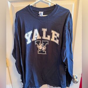 Yale  Cotton Navy Blue Shirt Sz XL